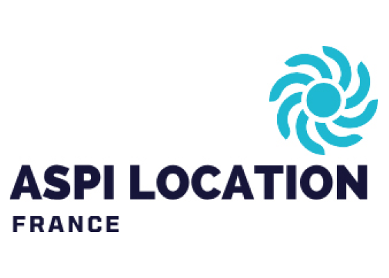 Logo de Aspi Location, entreprise pour laquelle Lomy gestion effectue de la gestion administrative.