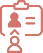 Pictogramme présentant la possibilité d'effectuer un remplacement temporaire d'un collaborateur spécialisé dans la gestion administrative.